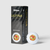 Balles De Golf Motif coloré de Baseballs (Emballage)
