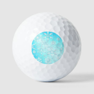 Balles De Golf Motif Crystal Snowflakes