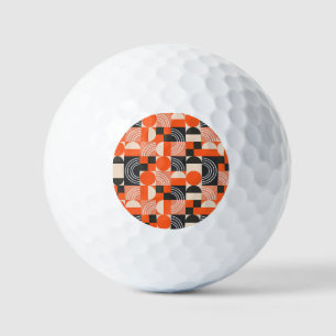 Balles De Golf Motif de bloc de couleur géométrique lumineux.