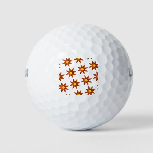 Balles De Golf Motif de fleurs (Devant)