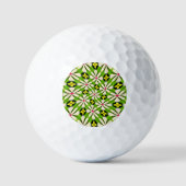 Balles De Golf Motif de fleurs esthétiques (Recto)