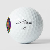 Balles De Golf Motif de rayure verticale néon (Logo)