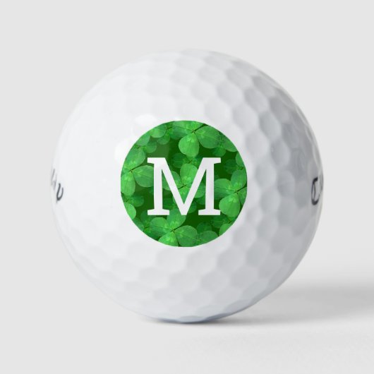 Balles De Golf Motif de trèfle Personnaliser de votre propre mono (Devant)