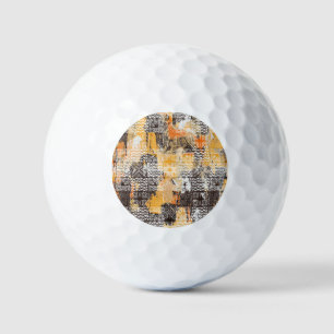 Balles De Golf Motif déprimé de la tribu Boho géométrique