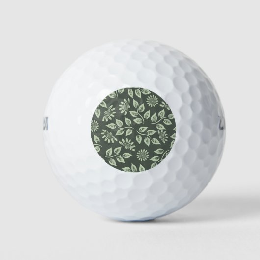 Balles De Golf Motif des fleurs de printemps (Devant)