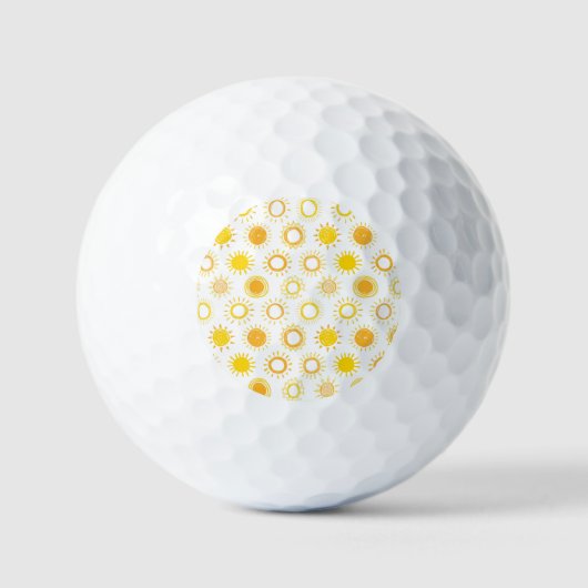Balles De Golf Motif Doodle (Recto)