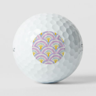 Balles De Golf Motif en coquille de couleur pastel