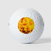 Balles De Golf Motif Feu Et Flames (Devant)