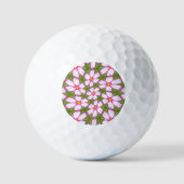 Balles De Golf Motif Fleurs Cosmos (Recto)