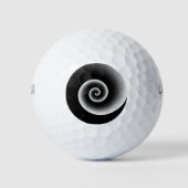 Balles De Golf Motif moderne noir et blanc (Devant)