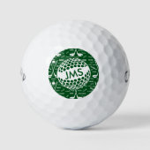 Balles De Golf Motif monogramme pour Golfer (Devant)