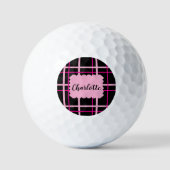 Balles De Golf Motif rayé cool (Recto)