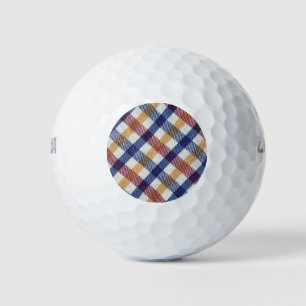 Balles De Golf Motif Tartan multicolore