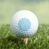 Balles De Golf Motif Zèbre Bleu (T-shirt Insitu)