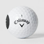 Balles De Golf Moustache Géniale (Logo)