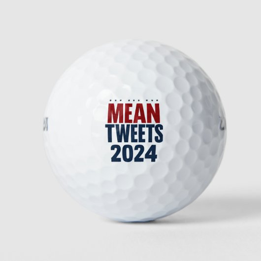 Balles De Golf Moyenne Tweets 2024 Trump élection drôle (Devant)
