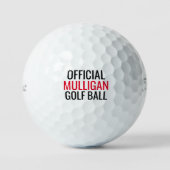 Balles De Golf Mulligan Funny (Recto)