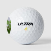Balles De Golf Mur en stuc rose et gris (Logo)