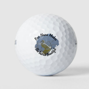 Balles De Golf Nana Fait Monde Belle Aiguille Blanche Grand-Mère