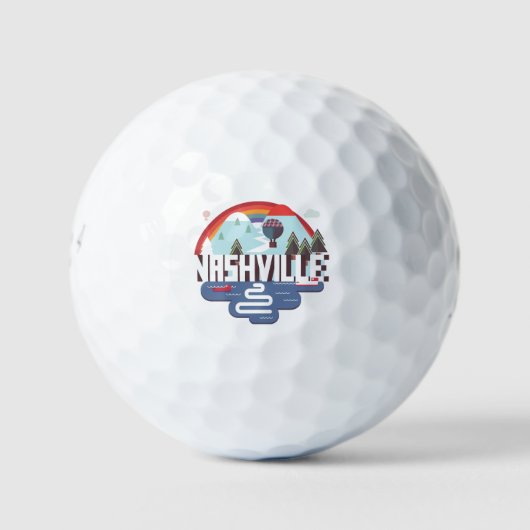 Balles De Golf Nashville En Design (Devant)