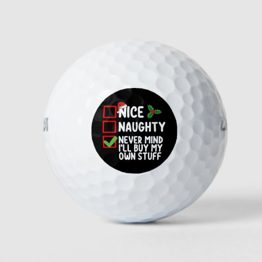 Balles De Golf Naughty Never Mind (Devant)