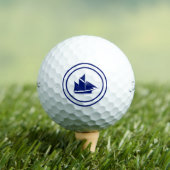 Balles De Golf Nautical Tee Time Golf Balls (T-shirt Insitu)