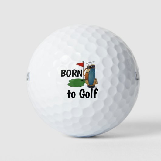 Balles De Golf Né Au Golf (Devant)