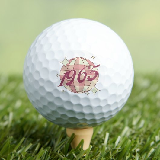 Balles De Golf Né en 1965 60e anniversaire golfing cadeau