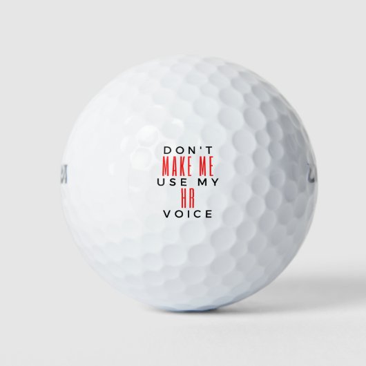 Balles De Golf Ne m'oblige pas à utiliser ma Voix RH 2 (Devant)