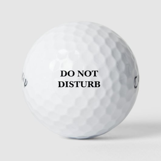 BALLES DE GOLF NE PAS PERTURBER (Devant)