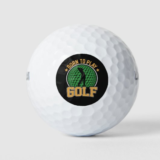Balles De Golf Né pour jouer au Golf (Devant)