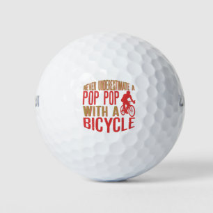 Balles De Golf Ne Sous-Estimez Jamais Une Pop Avec Un Vélo En Hi