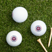 Balles De Golf Nebraska State Patriotic Gift Balls de golf (Herbe in situ)