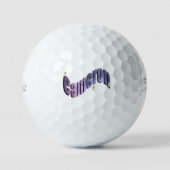 Balles De Golf Nébuleuse bleue Cameron Nom Avec Oursons, (Recto)