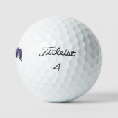 Balles De Golf Nébuleuse bleue Cameron Nom Avec Oursons, (Logo)