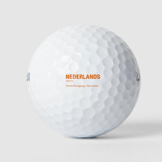 BALLES DE GOLF NÉERLANDAIS (Devant)
