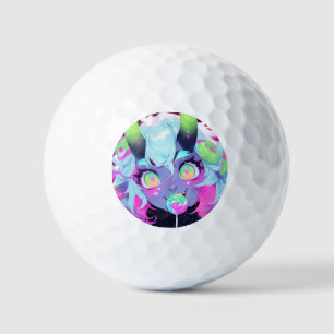 Balles De Golf Neon Candy Demon Monster Girl Esthétique