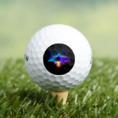 Balles De Golf Neon Firefly sur noir (T-shirt Insitu)