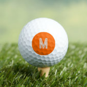 Balles De Golf néon orange - monogramme gras (T-shirt Insitu)