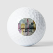 Balles De Golf New York NYC Skyline Cityscape (Recto)