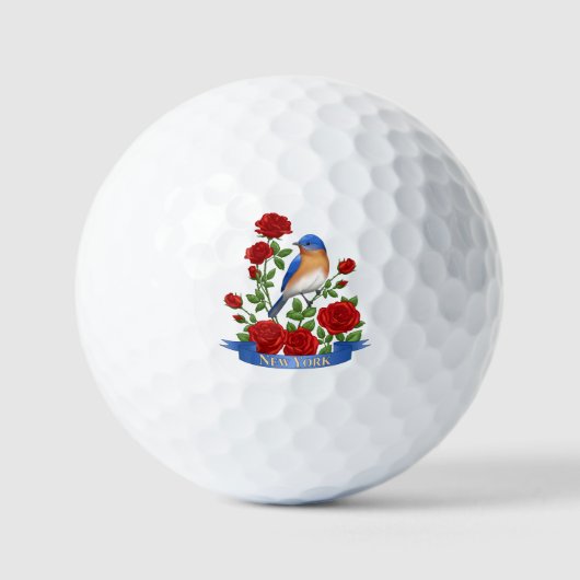 Balles De Golf New York State Bird and Flower Golf Balls (Recto)
