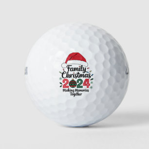 Balles De Golf Noël de famille 2024 Rassembler les souvenirs