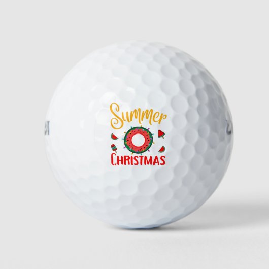 Balles De Golf Noël d'été (Devant)