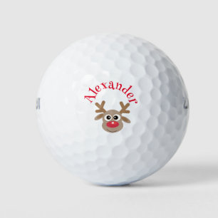 Balles De Golf Noël Drôle Reindeer Cartoon Nouveauté Mignonne