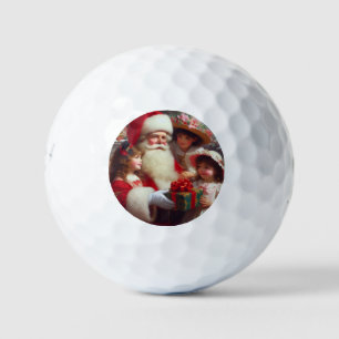 Balles De Golf Noël Père Noël Avec Enfants 1