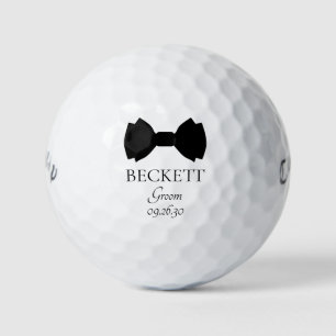 Balles De Golf Nœud papillon noir du marié