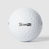Balles De Golf Noir iCoinProLogo (Devant)