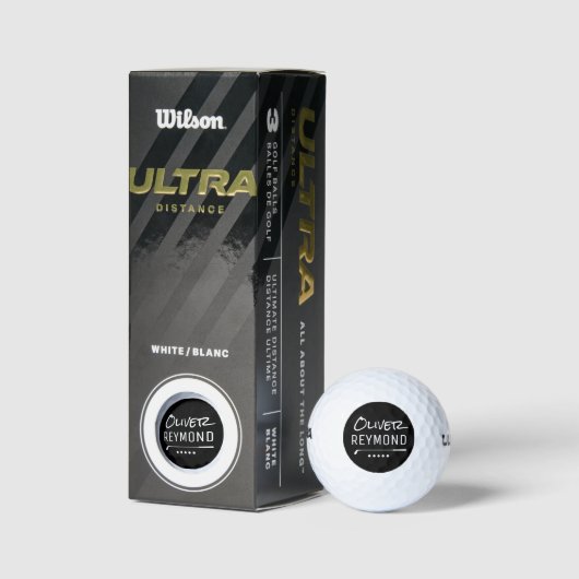 Balles De Golf Nom (Emballage)
