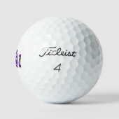 Balles De Golf Nom Amanda Floral (Logo)