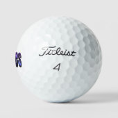 Balles De Golf Nom Charles Fait De Nuages De Nébuleuse, (Logo)